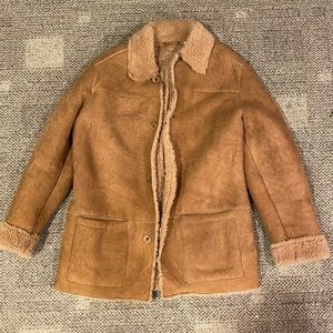Timberland Sherpa Sherling Leather Jacket M